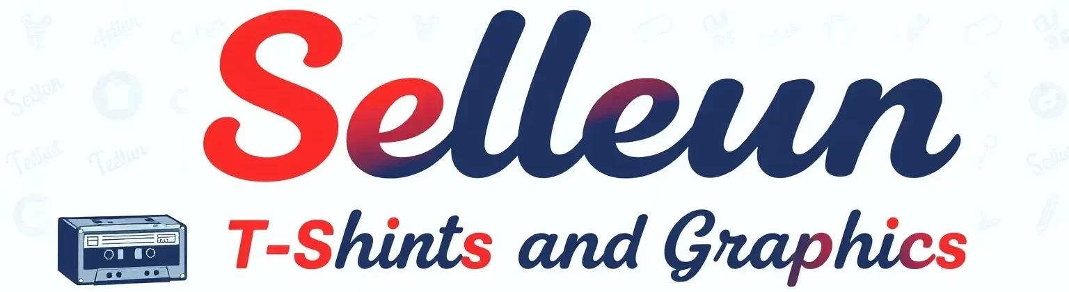Selleun banner logo with cassette icon and tagline T-Shirts and Graphics