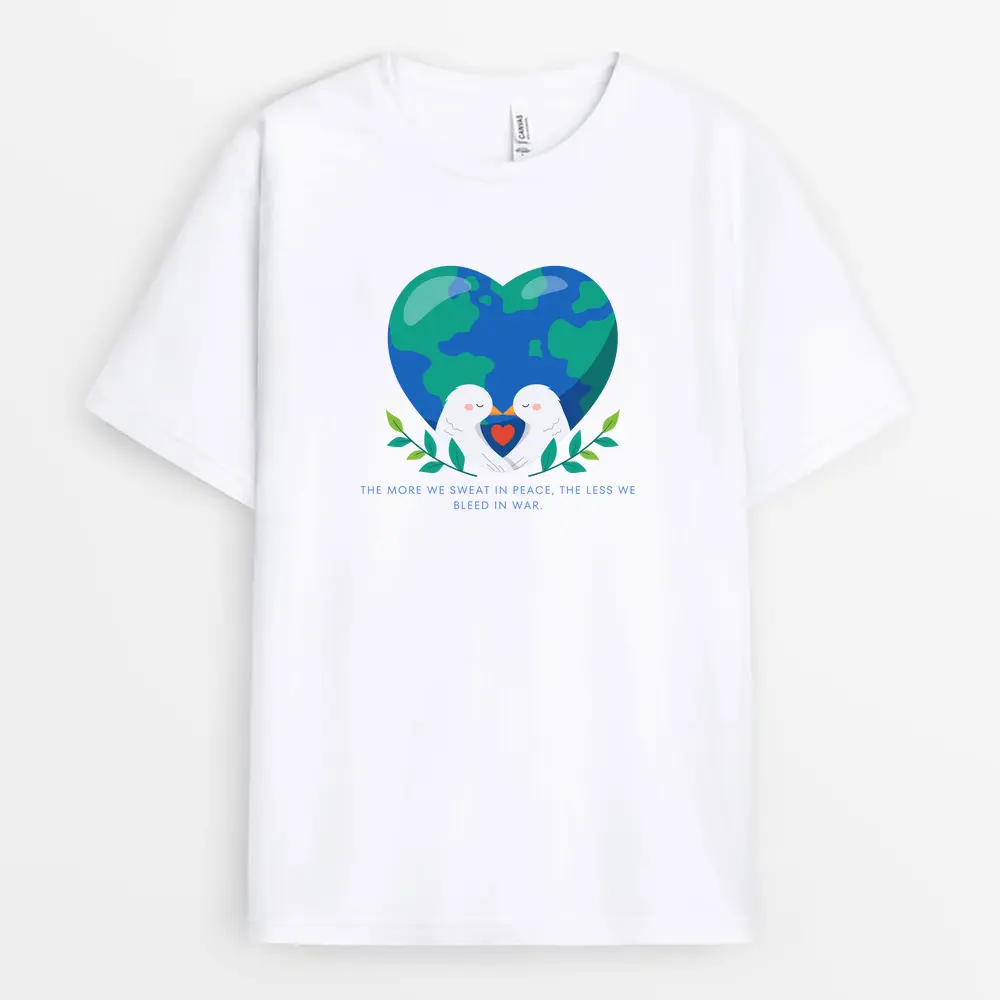 If You Want Peace Prepare For Peace Printed T-Shirt - White