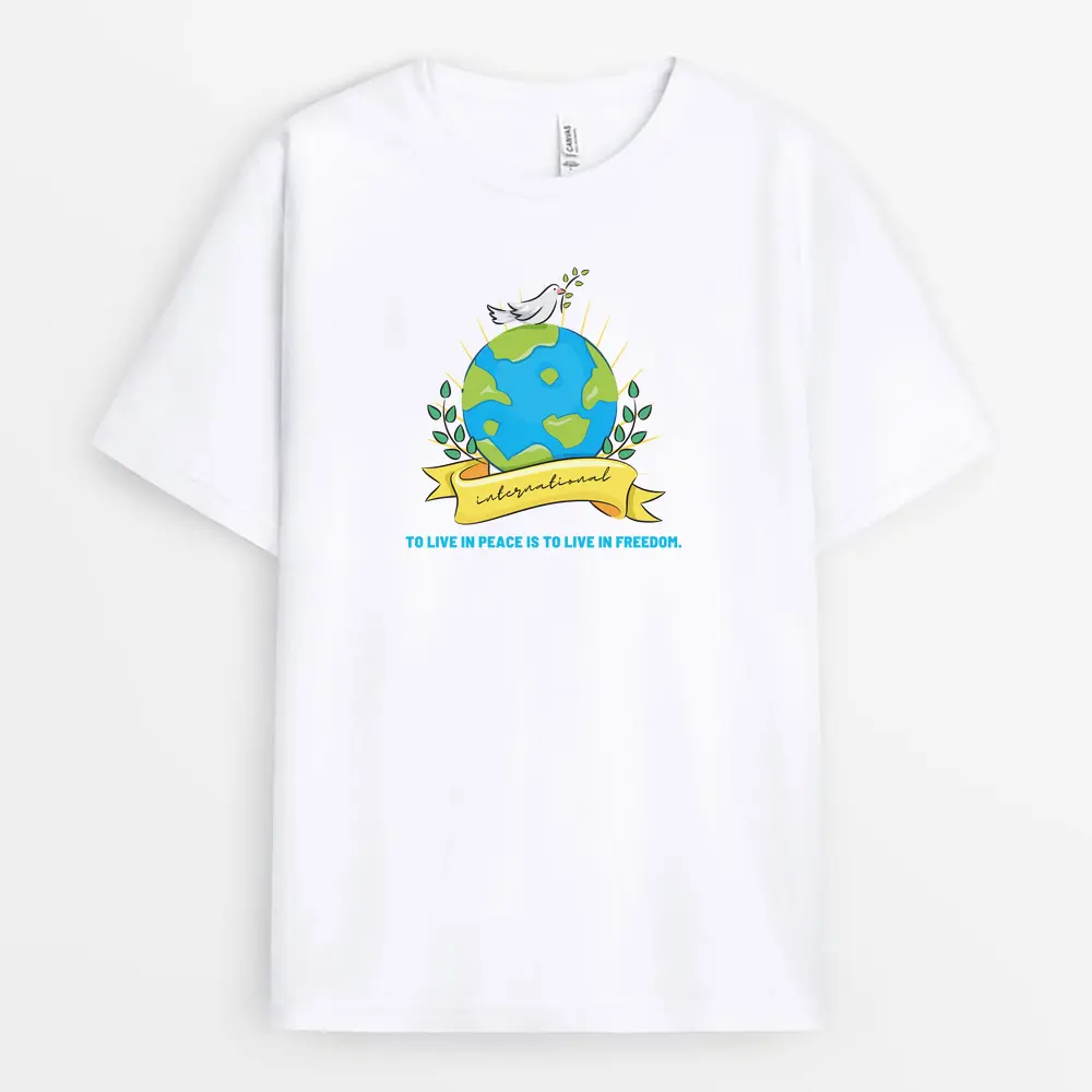Only The Brave Can Know True Peace For Peace Requires Courage Printed T-Shirt - White